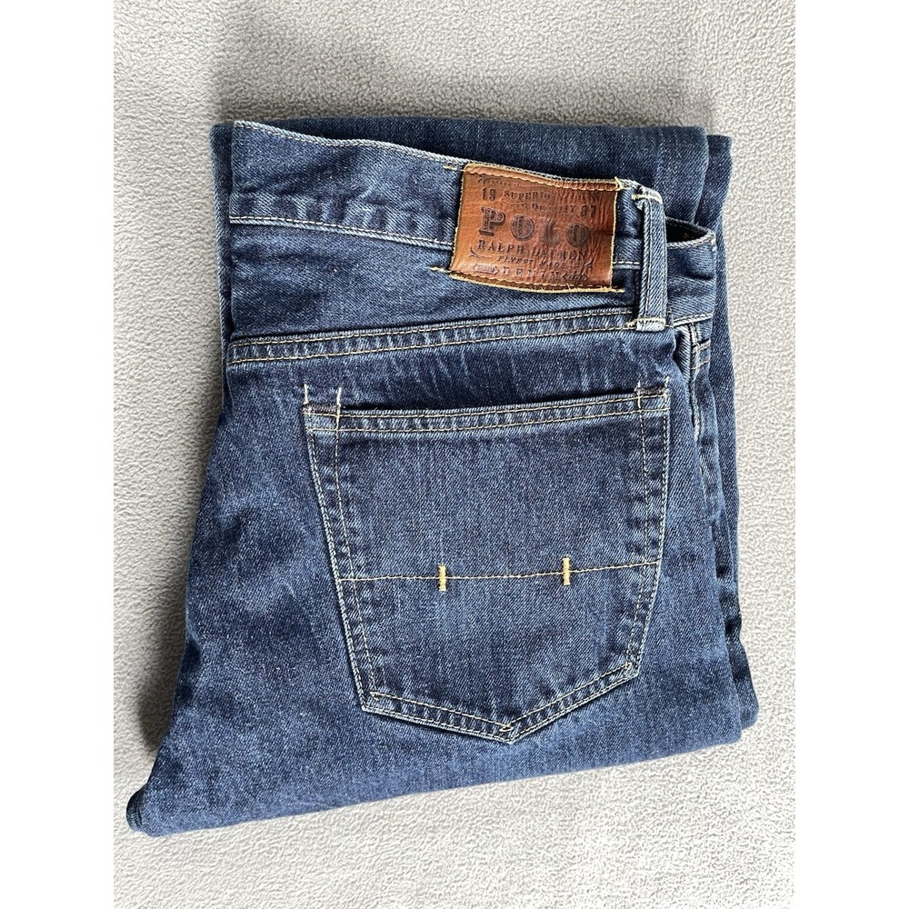 Polo Ralph Lauren Jeans Men's 33X32/ Hemmed Taylored (33x25.5) 100 Cotton